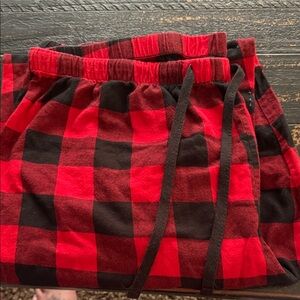 Wondershop Men's Red and Black Checkered Joggers